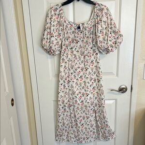 Old Navy Floral Puff Sleeve Dress, XS
